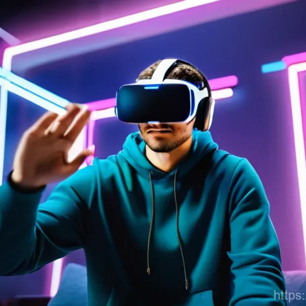 VR 장비 추천 - **Prompt: Immersive VR Rhythm Gaming**
    "A young adult (20s) with an energetic and joyful express...