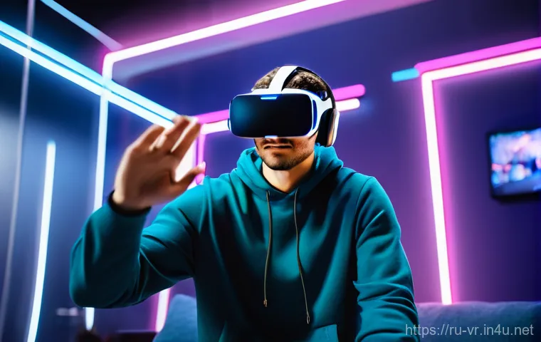 VR 장비 추천 - **Prompt: Immersive VR Rhythm Gaming**
    "A young adult (20s) with an energetic and joyful express...